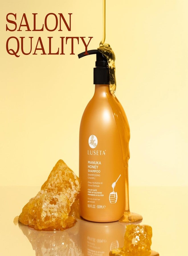 لوسيتا شامبو لوسيتا بعسل مانوكا مرطب للشعر الجاف والتالف، تركيبة مرطبة تُصلح التجعد وتُضفي لمعانًا على الشعر الباهت، 16.9 أونصة - Image 5